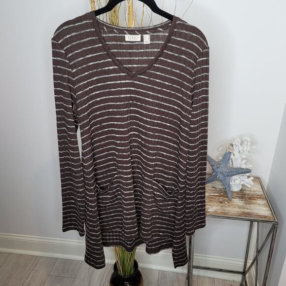 LOGO By Lori Goldstein Tunic Womens Small - Picture 1 of 7